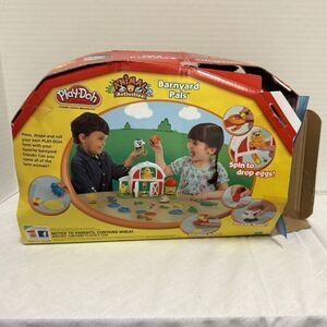 Play Doh Barnyard Pals Set Complete w Box Animals Farm Playset Hasbro Toy